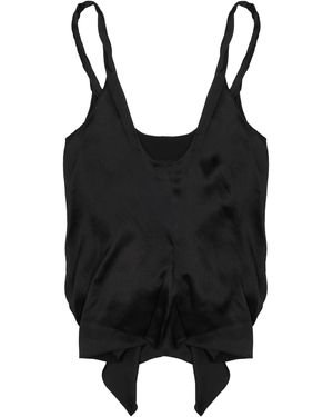 JW Anderson Silk Mini Top For - Black