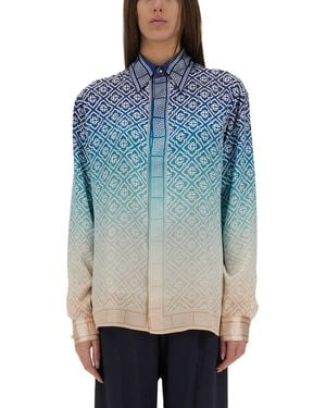 CASABLANCA Camicia Con Colletto Classico - Blu