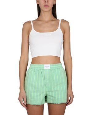 T By Alexander Wang Cotton Tops - Green