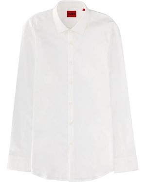 HUGO Regular Solid Shirt - White