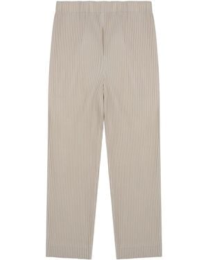 Homme Plissé Issey Miyake Pleated Trousers - White