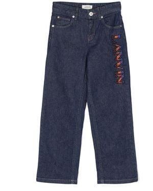 Lanvin Jeans With Logo - Blue
