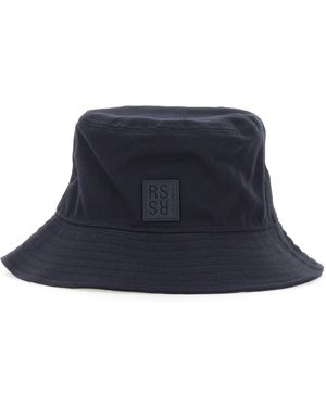 Raf Simons CAPPELLO BUCKET IN COTONE - Blu
