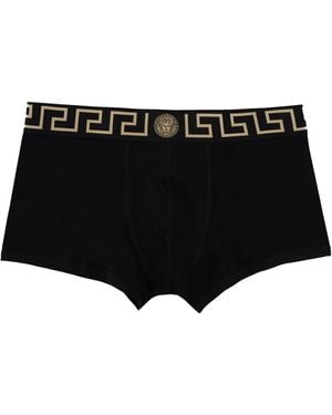 Versace Boxer Con Greca - Black