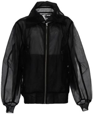 Rick Owens Giacca Bomber "Dracucollar Flight" - Black