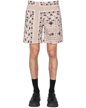 MSGM Paisley Shorts - Natural