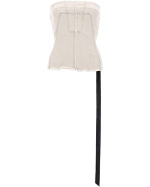 Rick Owens Bustier Top - White