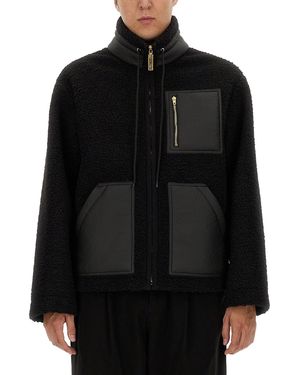 Moschino Faux Shearling Jacket - Black