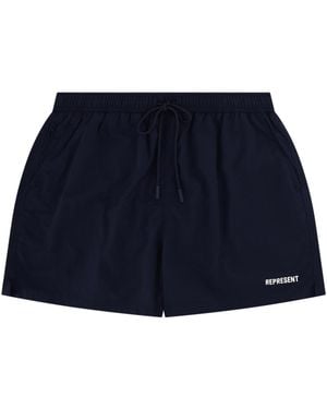 Represent Costume Da Bagno Con Logo - Blue