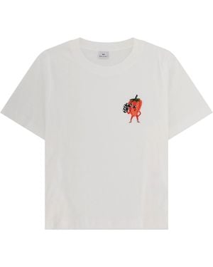 Paul Smith T-Shirt Strawberry - White