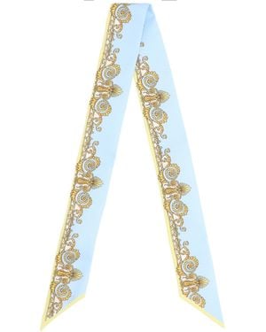 Versace Scarf With Print - White