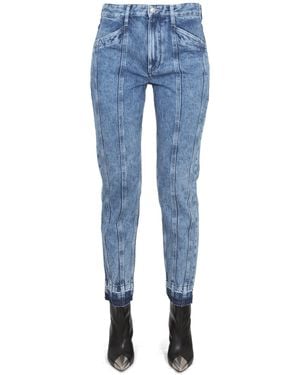 Isabel Marant Tapered High Rise Jeans - Blue