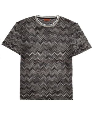 Missoni Essential Cotton T-Shirt For - Grey