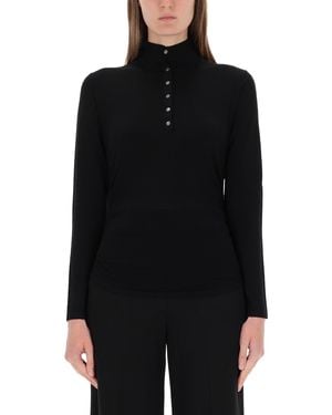 Theory Jersey Henley - Black