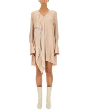 Fendi Crepe Dress - Natural