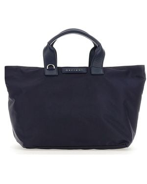 Orciani BORSA SPORTA IN NYLON - Blu