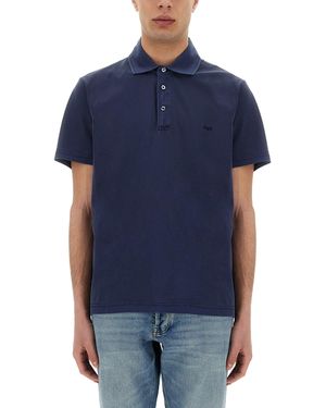 Fay Jersey Polo - Blue