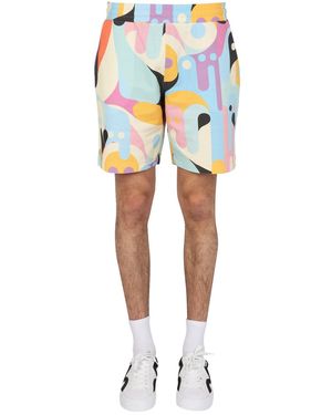 Pharmacy Industry BERMUDA IN PIQUET DI MISTO COTONE MULTICOLOR - Multicolore