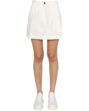 Department 5 Cotton Denim "sweta" Skirt - White