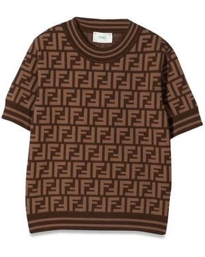 Fendi T-Shirt - Brown
