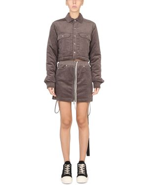 Rick Owens Cropped Jacket - Grey