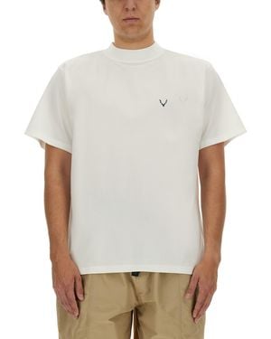 South2 West8 T-Shirt Con Logo - Bianco