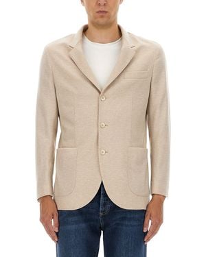 Brunello Cucinelli Cashmere Jersey Jacket - Natural