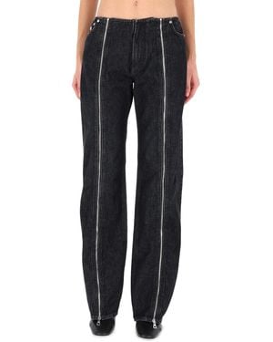 Jean Paul Gaultier Double Zipper Trousers - Blue
