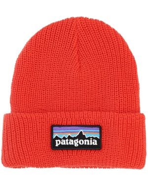 Patagonia Beanie Con Logo - Red