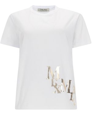 Max Mara T-Shirt "Edile" Con Logo - White