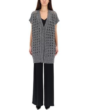 Herno Vest With Perforated Workmanship - Blue