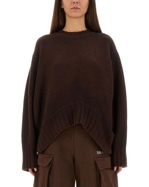 The Attico Wool And Cashmere Sweater - Brown