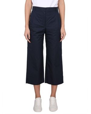Max Mara PANTALONE GATTI WIDE LEG IN COTONE - Blu