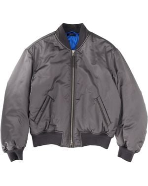 Tom Ford Silk Bomber Jacket - Grey