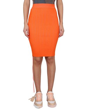 Off-White c/o Virgil Abloh Off- Cut-Out Skirt - Orange