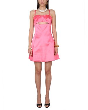 Patou Dress With Satin Cut-out Details - Pink