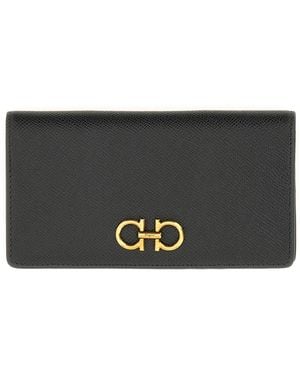 Ferragamo Logo Wallet - Black