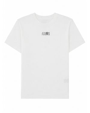 MM6 by Maison Margiela T-Shirt Con Patch Logo - White
