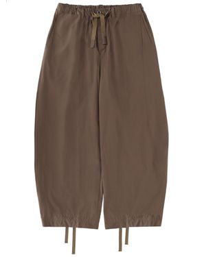 Sacai Trousers "Typewriter" - Brown