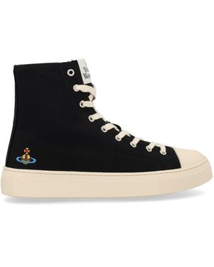 Vivienne Westwood Trainer Hight Top "Plimsoll" - Black