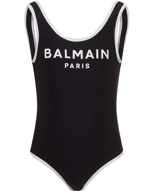 Balmain Costume With Logo - Black