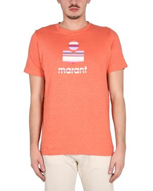 Isabel Marant Crew Neck T-Shirt - Orange