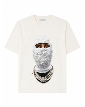 ih nom uh nit T-Shirt Con Stampa "Mask Future" - White