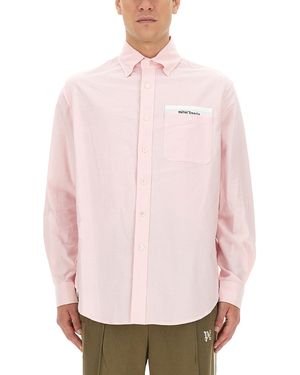 Palm Angels Oversized Cotton Tailor-Made Shirt (Size 50 It) - Pink