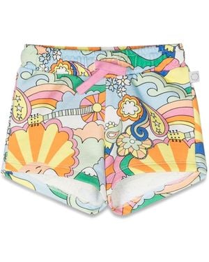 Stella McCartney Stella Mc Cartney Patterned Print Shorts - White