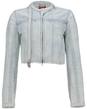 DIESEL Giacca Cropped "De-Saphix" - Blue