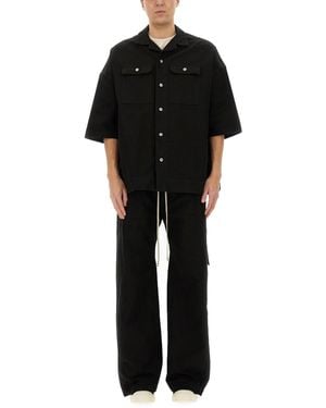 Rick Owens Cotton Shirt - Black