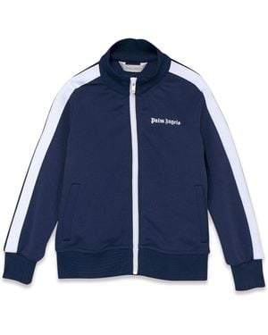 Palm Angels Giacca Sportiva Con Logo - Blue