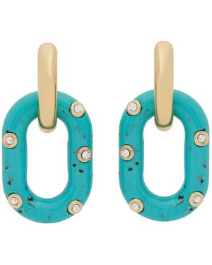 Rabanne "Xl Link" Earrings - Blue