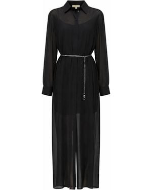 MICHAEL Michael Kors Chemise Long Dress - Black
